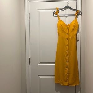 Brand New!!!! Golden Yellow Casual Button-down Sundress.